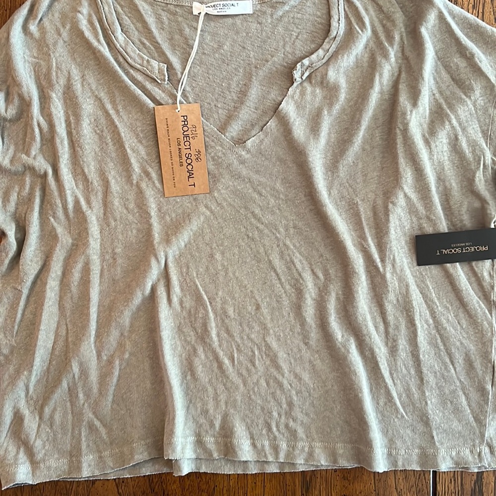 Brand new Project Social T Bronwyn Notch Neck Tee